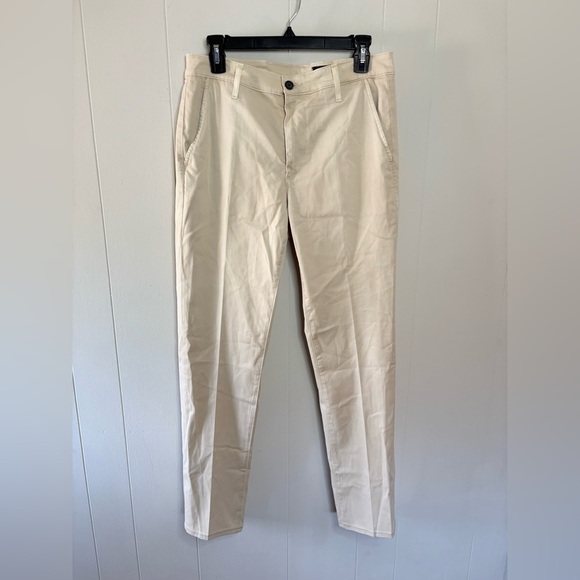 AG Adriano Goldschmied tan khaki slim straight pants size 31 women’s - Picture 1 of 6